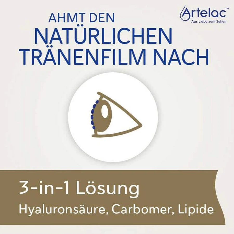 Artelac Complete MDO Eye Drops for Dry/Watery Eyes, 2x2x10 ml Eye Drops
