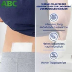 Cerotti riscaldanti ABC, tessuto non tessuto per pelli sensibili, Hansaplast Med, 2 cerotti