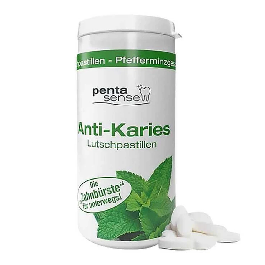 Penta-Sense-zuigtabletten tegen tandbederf, pepermunt, 150 zuigtabletten