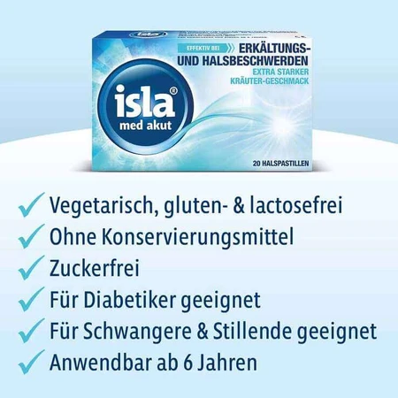 isla® med akut Lozenges, 20 lozenges