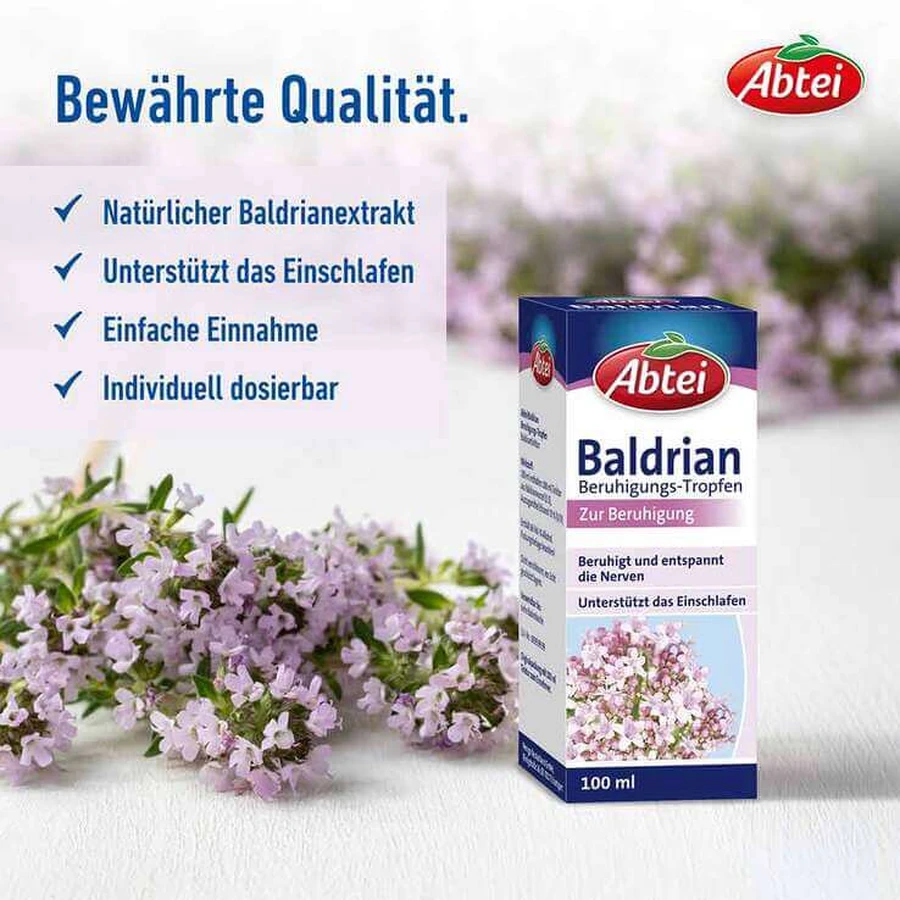 Abtei Baldrian Beruhigungs-Tropfen, 100 ml Tropfen