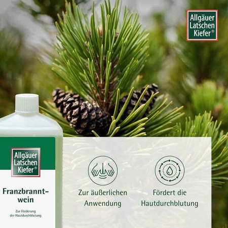 Allgäu Bergdennen-wrijfmiddel, 1000 ml oplossing
