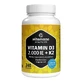 Vitamin D3 K2 2000 IU / 100 µg High-Potency Tablets, 240 Tablets