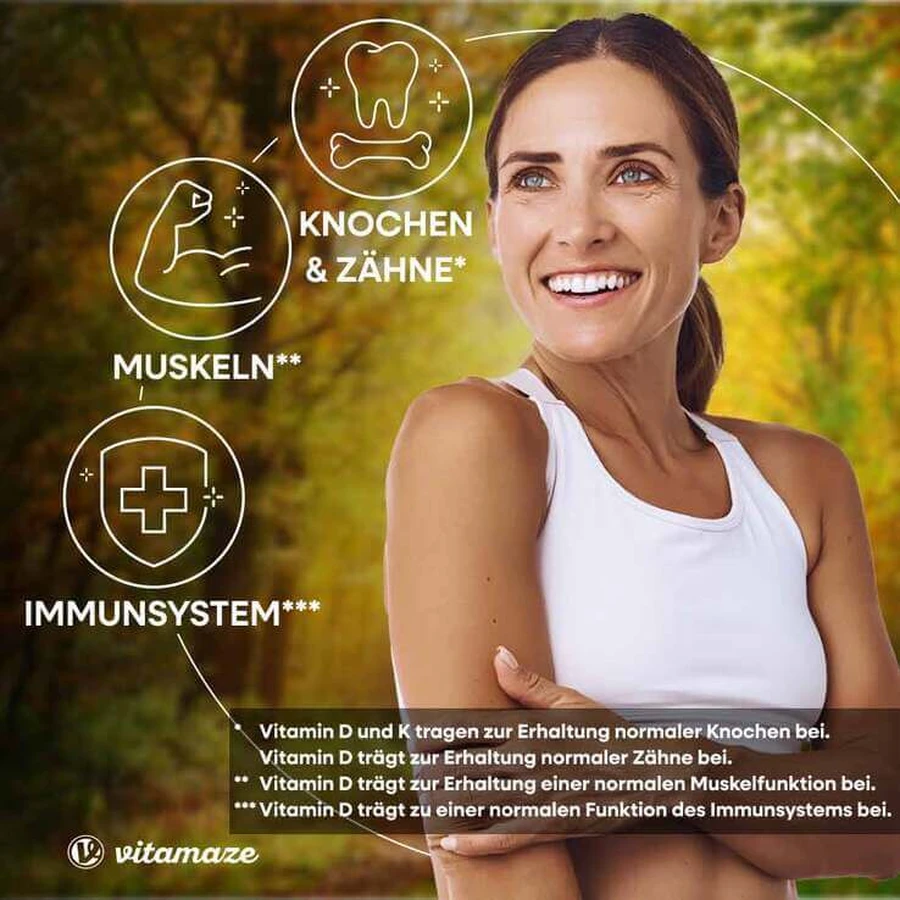 Vitamin D3 K2 2000 IU / 100 µg High-Potency Tablets, 240 Tablets