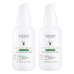 Vichy Capital Soleil UV-Clear LSF 50 + , 2x40 ml Flüssigkeit