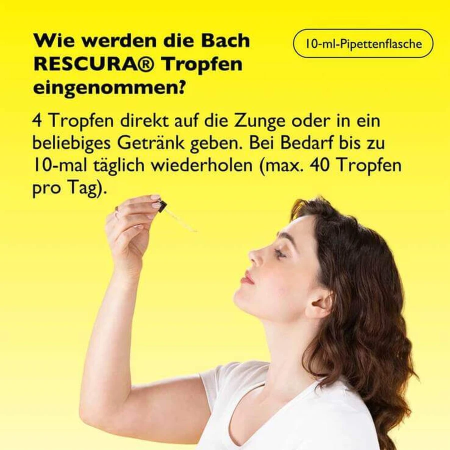 Bach Flower Rescura Drops, Alcohol-Free, 20 ml