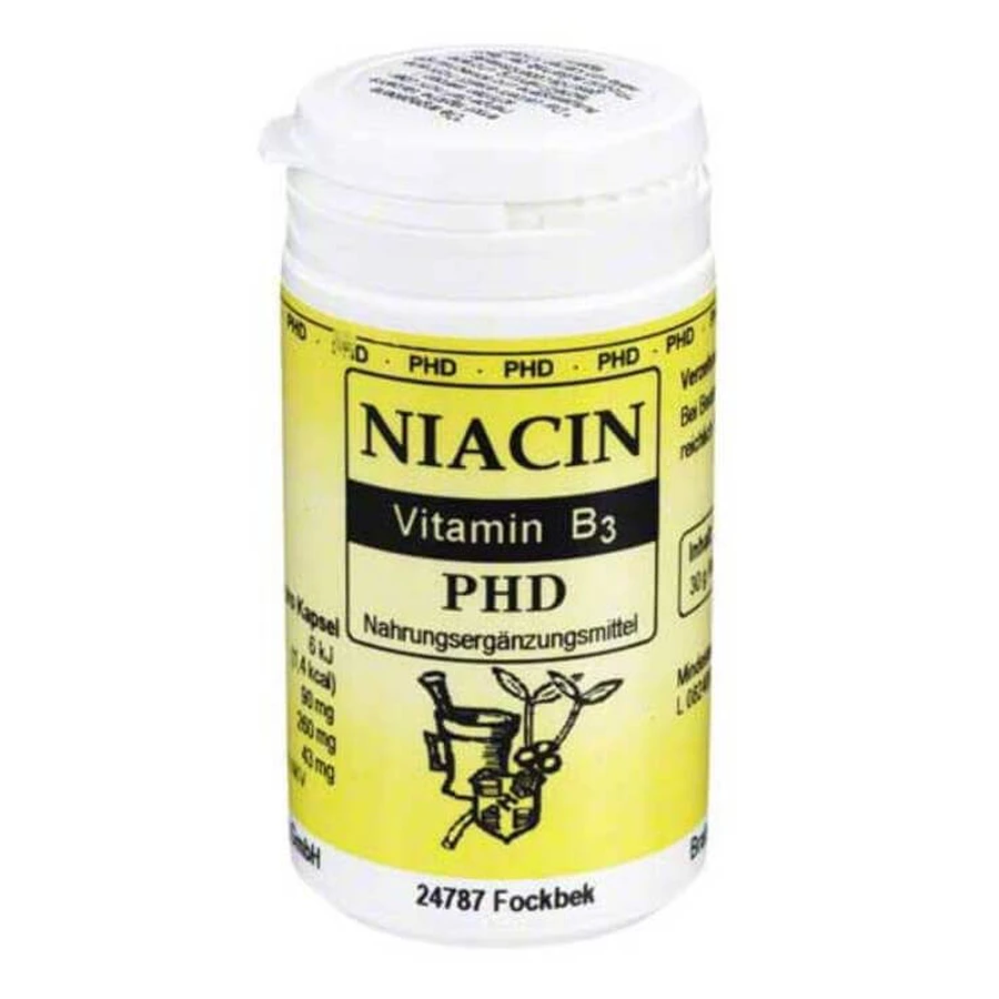 Niacine-capsules - PHD, 70 capsules