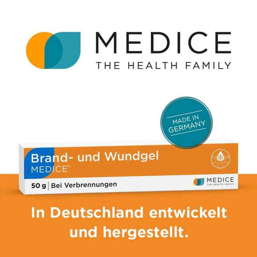 Gel Medice pour brûlures et plaies, 50 g de gel