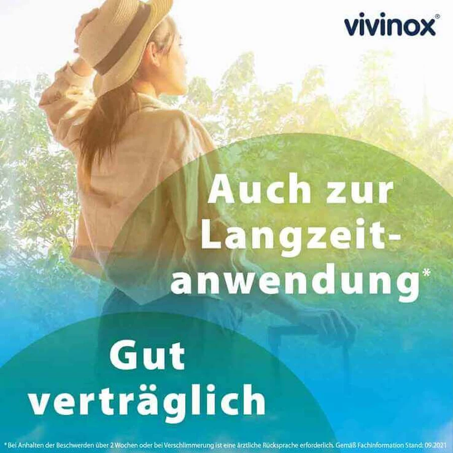 vivinox® Nerve Calm Calming Coated Tablets for Restlessness and Difficulty Falling Asleep, 40 Coated Tablets