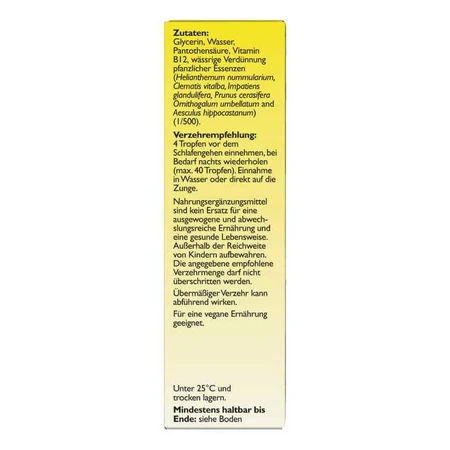 Gouttes Rescura Night aux fleurs de Bach, sans alcool, 20 ml
