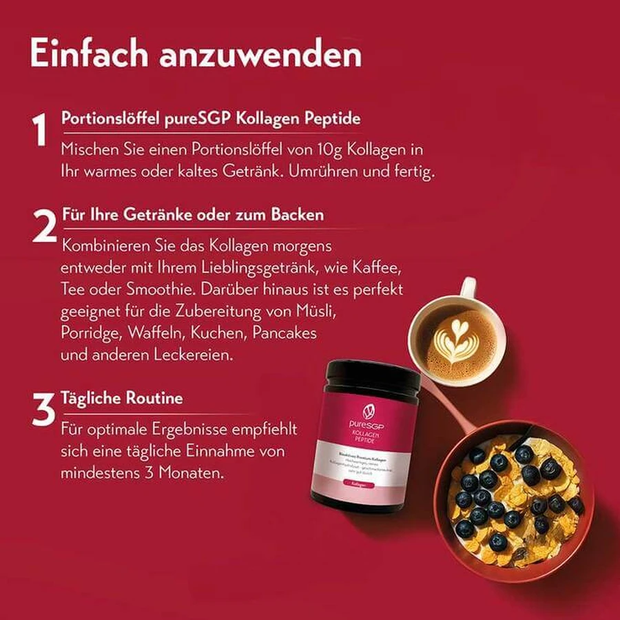 Puresgp Collagen Peptide Powder, 2 x 900 g