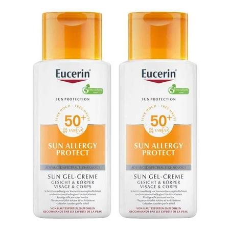 Eucerin Sun Allergy Protection Sun Cream-Gel SPF 5, 2x150 ml Gel