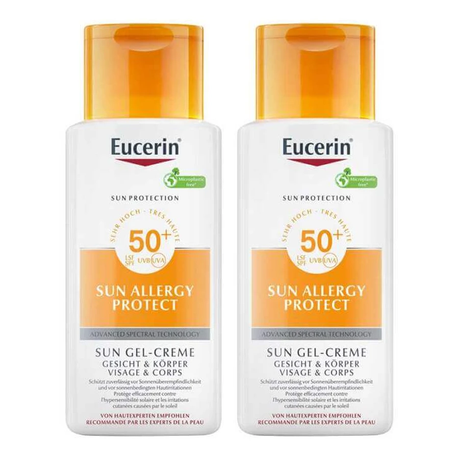 Eucerin Sun Allergy Protection Sun Cream-Gel SPF 5, 2x150 ml Gel