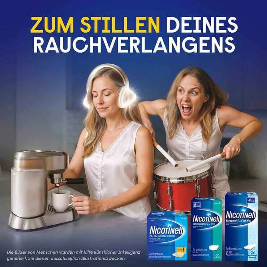 Pastillas de nicotina NICOTINELL de 2 mg con sabor a menta, 36 pastillas