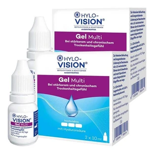 Collyre Hylo-Vision Gel Multi, 2 flacons de 20 ml
