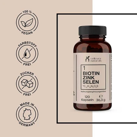 Biotin, Zinc, and Selenium Capsules, 120 Capsules