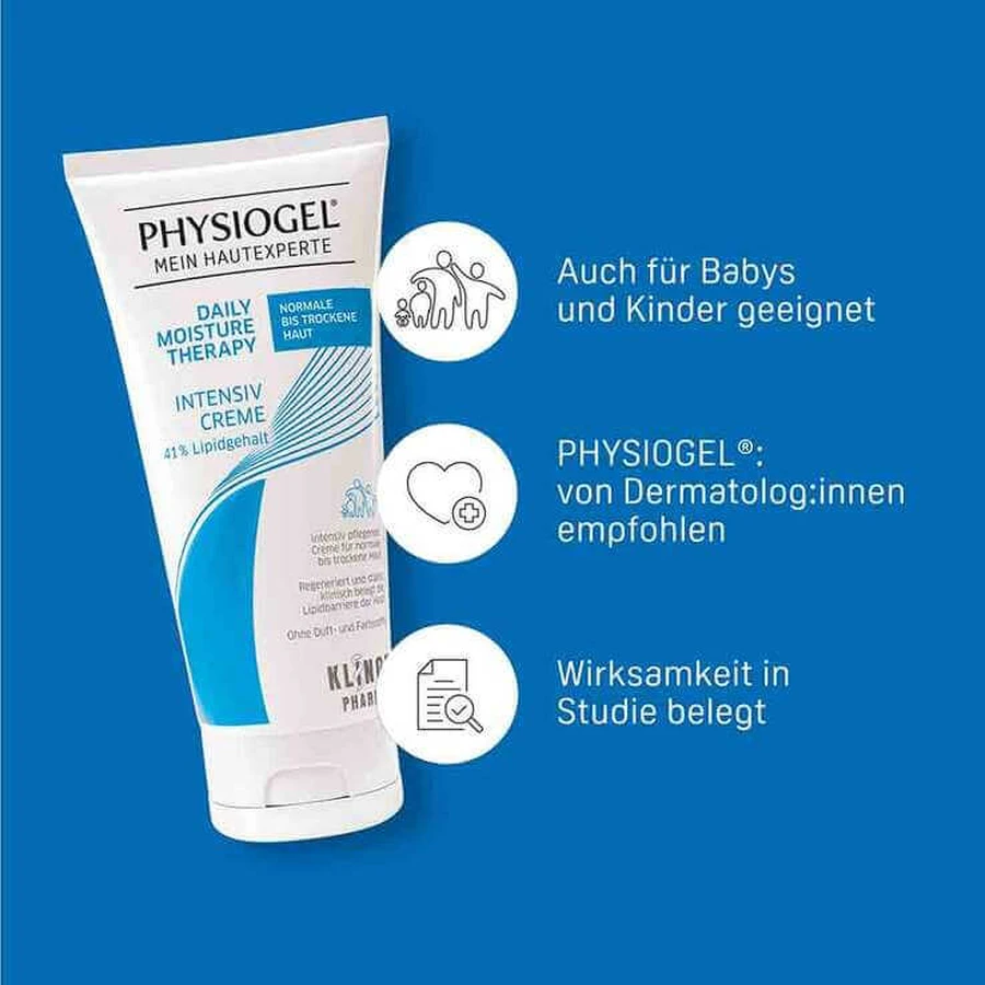 Physiogel Daily Moisture Therapy Intensive Cream for Normal to Dry Skin, 2x150 ml cream