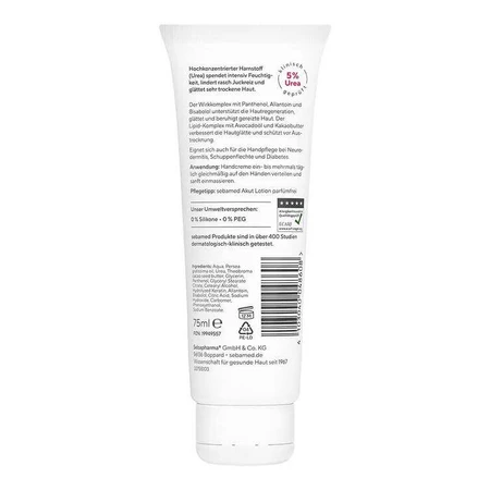 Sebamed Acute Handcrème met 5% ureum, geurvrij, 75 ml crème