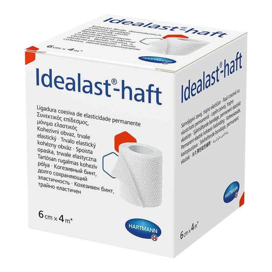 Idealast Adhesive Bandage, 6 cm x 4 m, 1 roll