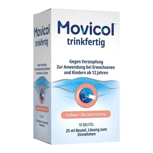 Movicol® kant-en-klare drank 25 ml zakjes, orale oplossing, 10 zakjes, orale oplossing
