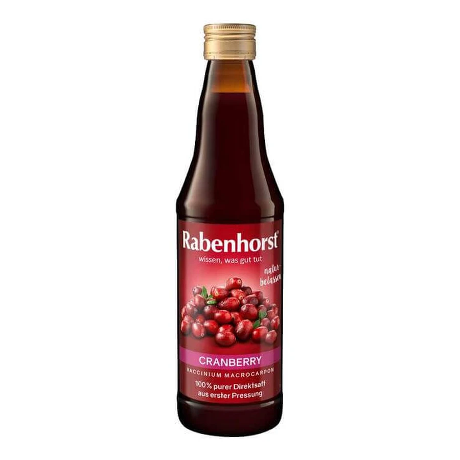 Jus pur de canneberge Rabenhorst, 700 ml de jus