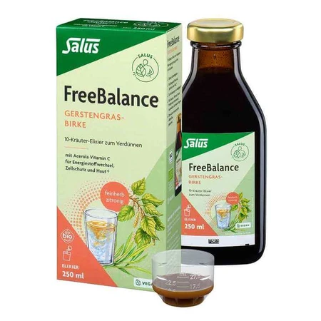 Freebalance Organic Barley Grass-Birch Elixir, 250 ml Elixir