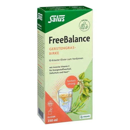Freebalance Organic Barley Grass-Birch Elixir, 250 ml Elixir