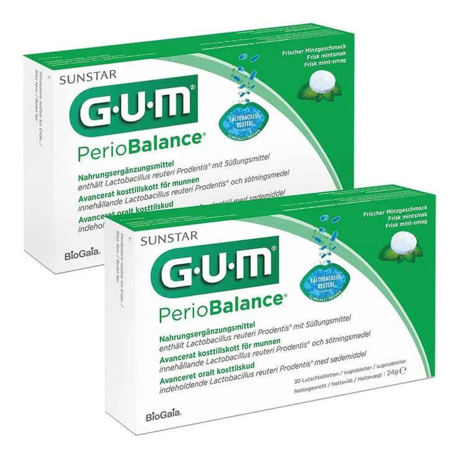 GUM Periobalance Lutschtabletten , 2x30 St Lutschtabletten