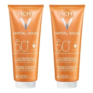 Vichy Capital Soleil Sonnenschutz-Milch LSF 50+ für Gesicht und Körper, 2x300 ml Milch