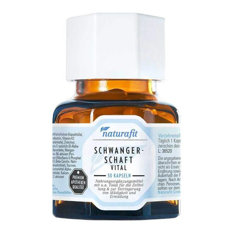 Naturafit Schwangerschaft Vital Kapseln, 90 St Kapseln
