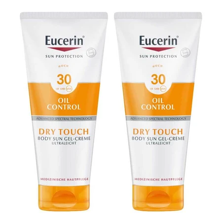 Eucerin Sun Oil Control Body Gel-Cream SPF 30, 2x200 ml cream
