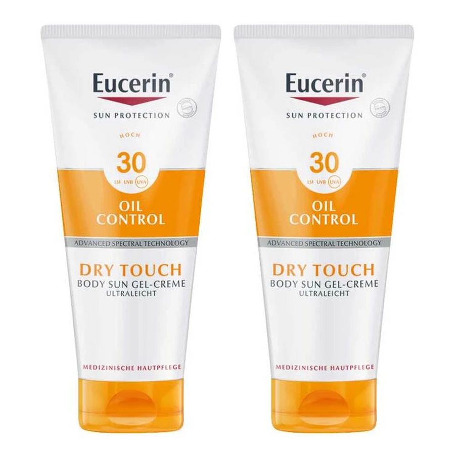 Eucerin Sun Oil Control Body Gel-Cream SPF 30, 2x200 ml cream