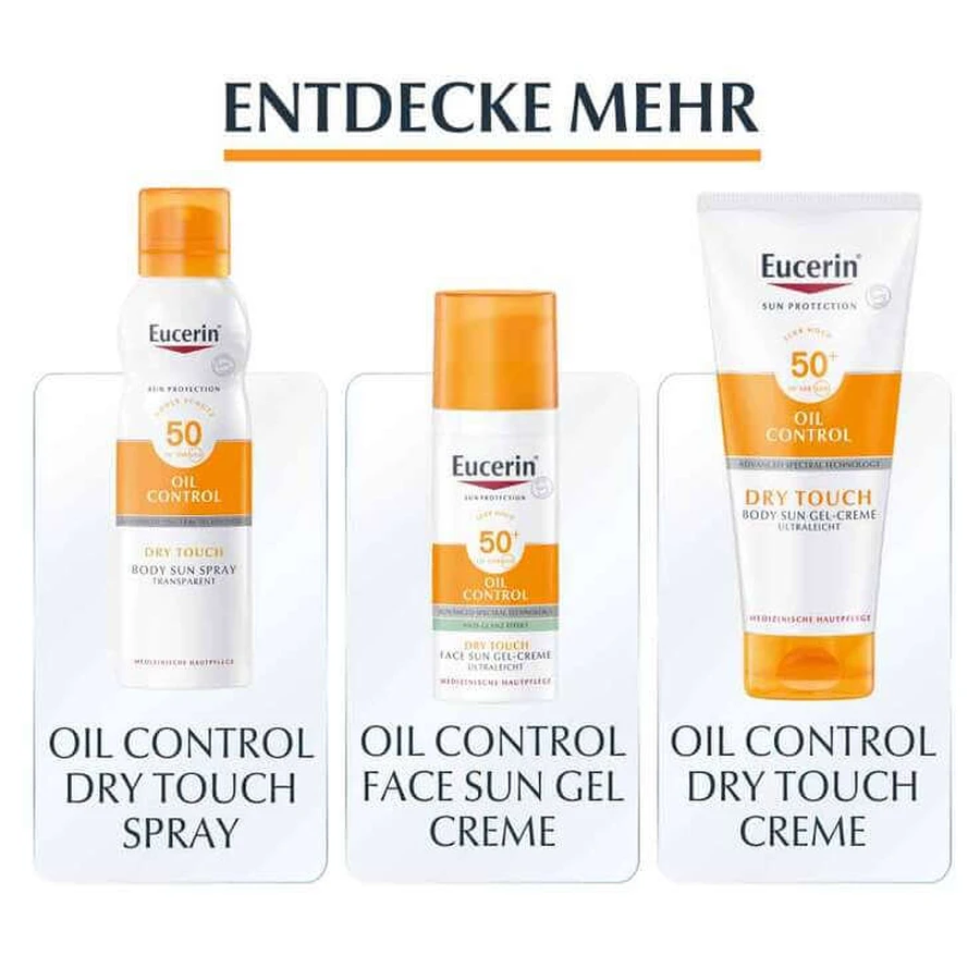 Eucerin Sun Oil Control Body Gel-Cream SPF 30, 2x200 ml cream