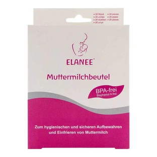 Elanee Breast Milk Bags, 180 ml, 20-pack, not available