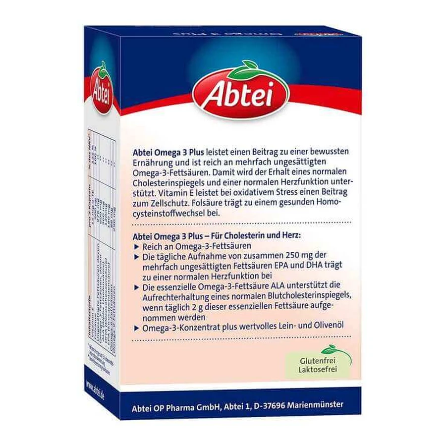 Abtei Omega-3 Plus Capsules, 60 capsules