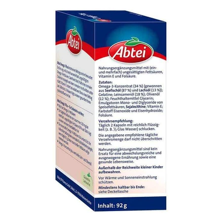 Abtei Omega-3 Plus Capsules, 60 capsules