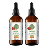 Omega-3 Algae Oil DHA 300 mg + EPA 150 mg, 2 x 100 ml Oil