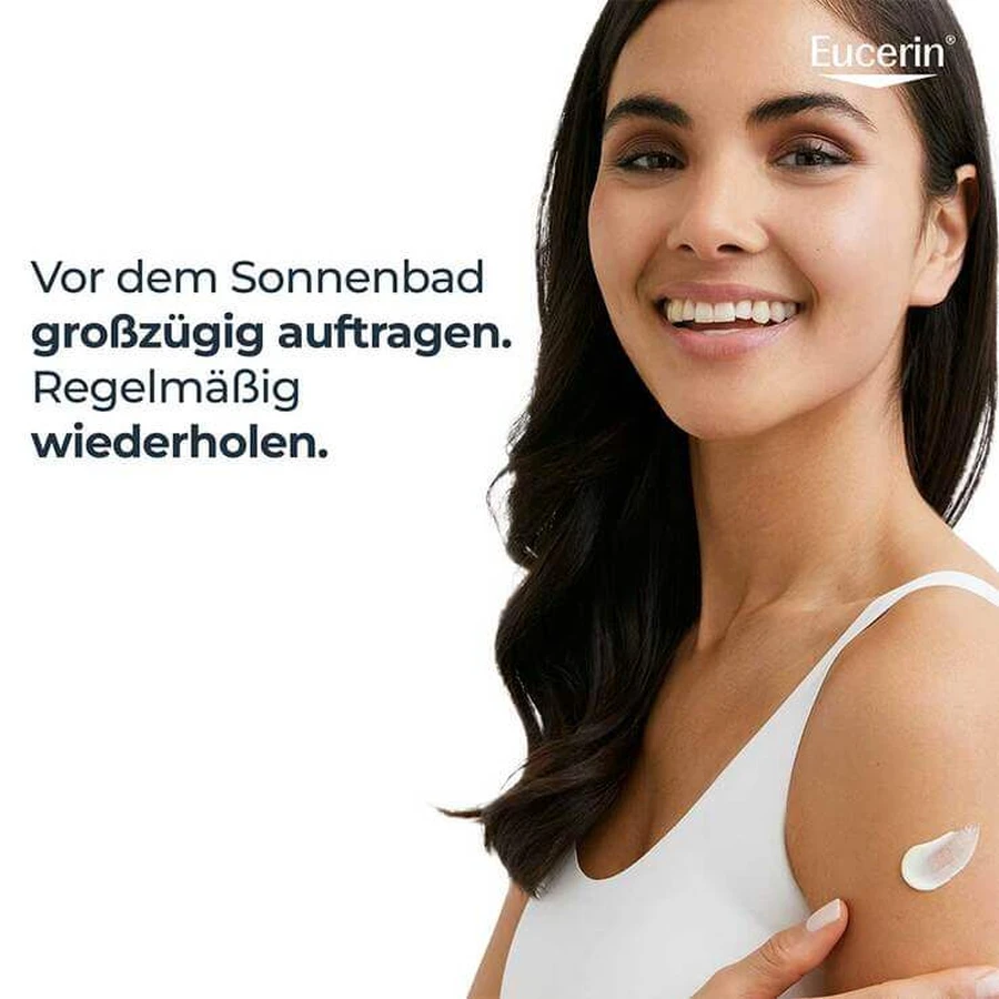 Gel-crème pour le corps Eucerin Sun Oil Control SPF 50+, 2 x 200 ml