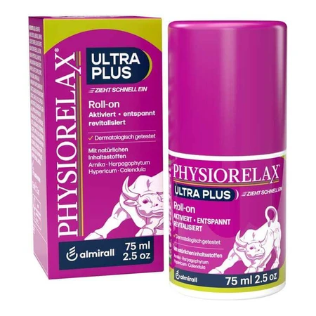 Loción Physiorelax Ultra Plus en roll-on, 75 ml