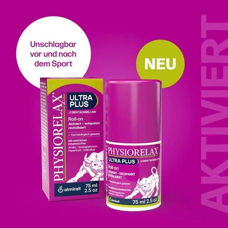 Loción Physiorelax Ultra Plus en roll-on, 75 ml