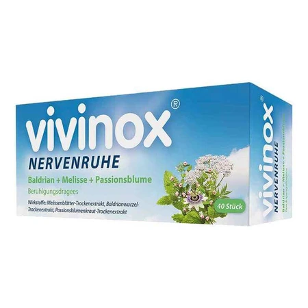 vivinox® Nervenruhe Beruhigungsdragees bei Unruhe und Einschlafstörungen, 100 St Überzogene Tabletten