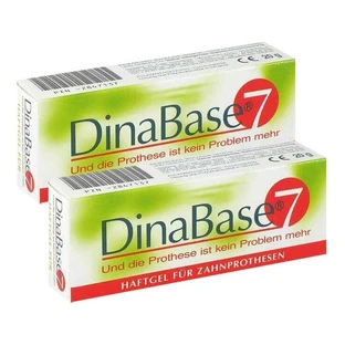 Dinabase 7 – material de fixare pentru proteze dentare, 2x1 buc. n.v.