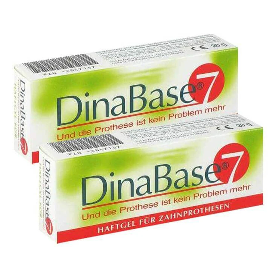 Dinabase 7 Adhesive Base Material for Dentures, 2x1 pcs., as needed