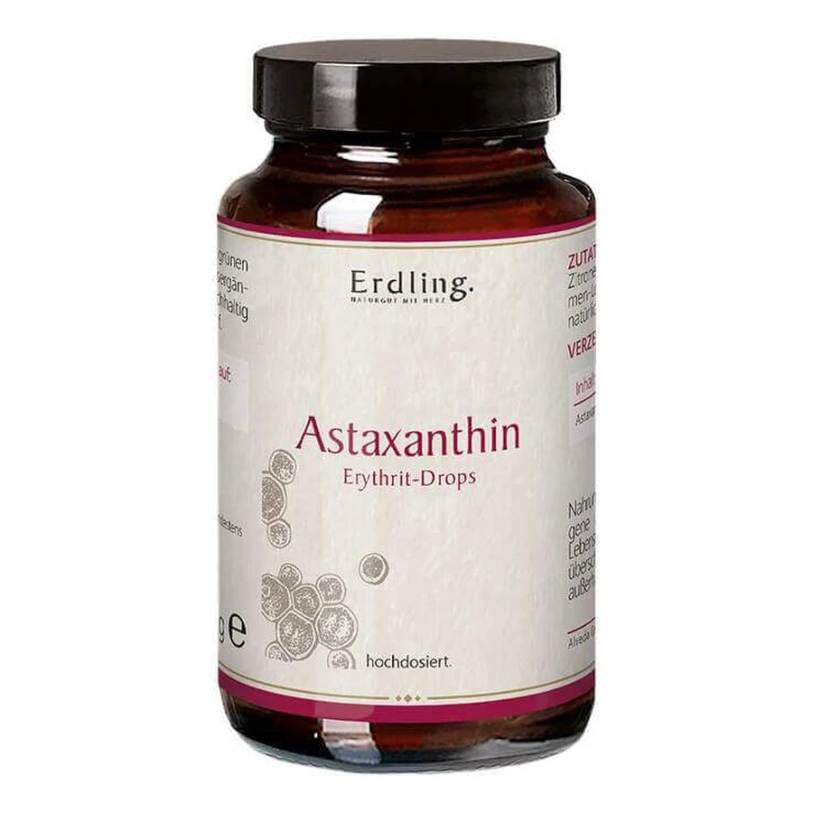 Astaxanthine-druppels — Veganistische Erdling-hard snoepjes, 50 stuks