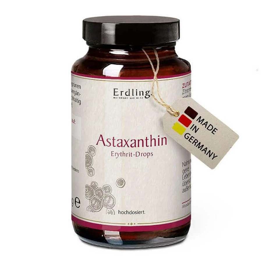 Astaxanthine-druppels — Veganistische Erdling-hard snoepjes, 50 stuks