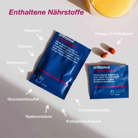 Orthomol Chondroplus-combinatiepakket: korrels / capsules, combinatiepakket met 3 x 1 verpakking