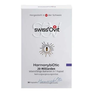 Swissovit Harmonybiotic 20 Billion Bacteria, 4 Strains, 30 Enteric-Coated Capsules