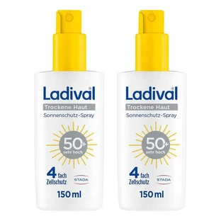 Ladival Zonnebrandspray voor de droge huid SPF 50+, 2x150 ml spray