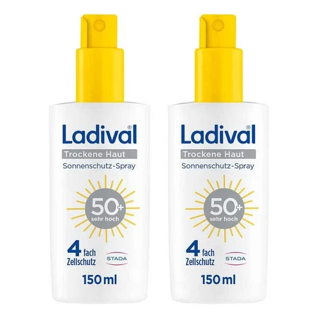 Ladival Zonnebrandspray voor de droge huid SPF 50+, 2x150 ml spray