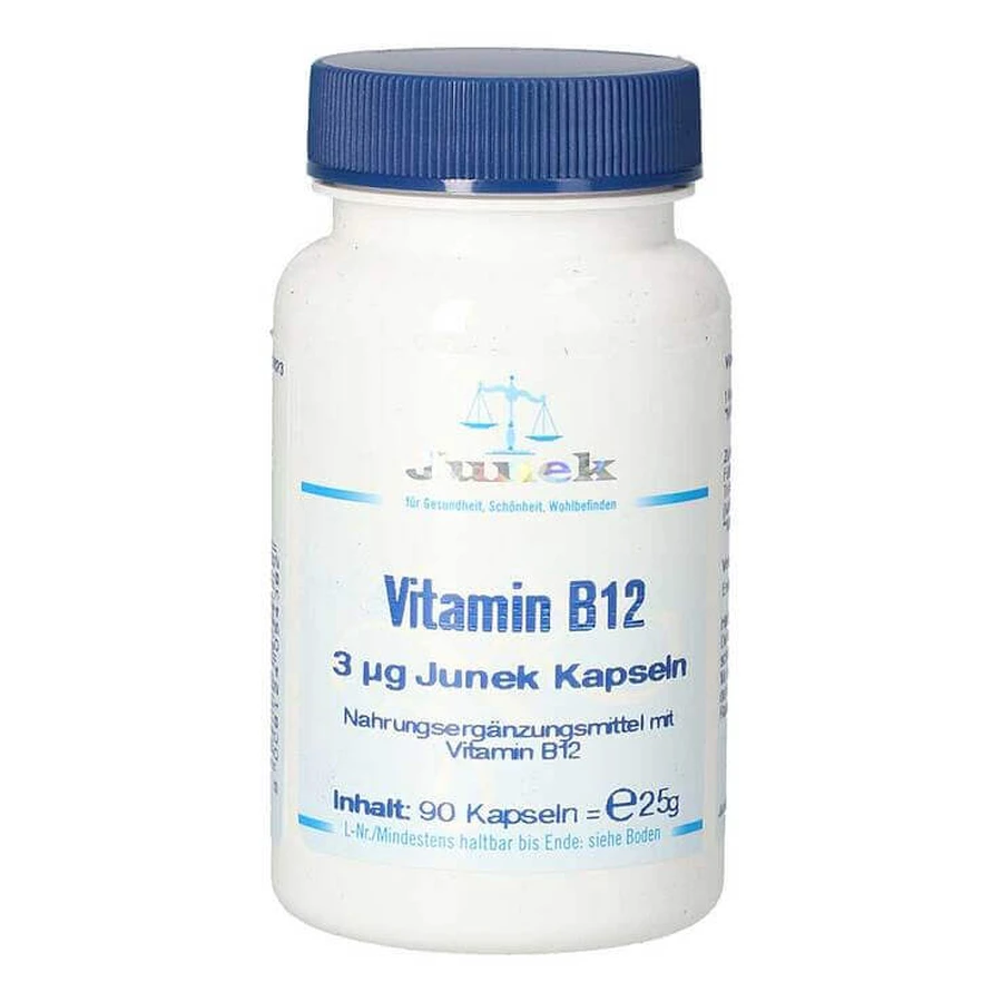 Vitamina B12 3 µg, cápsulas Junek, 60 cápsulas